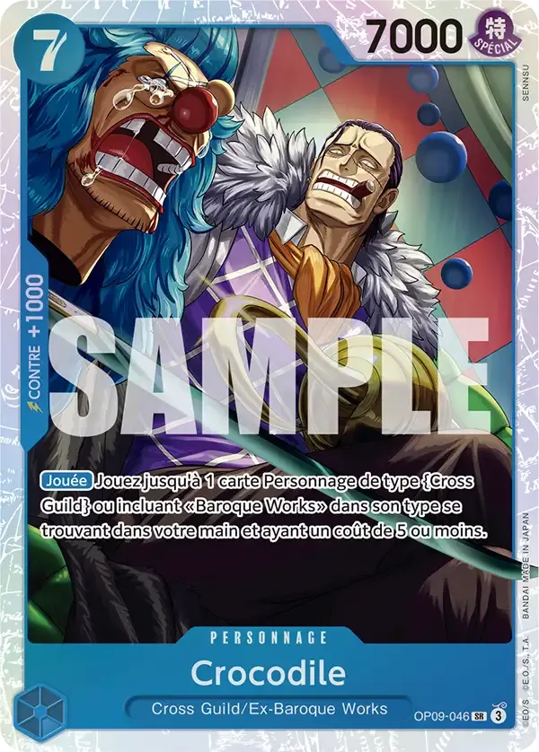 Crocodile — carte One Piece TCG OP09-046 (Les Nouveaux Empereurs)