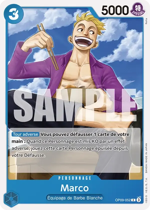 Marco — carte One Piece TCG OP09-052 (Les Nouveaux Empereurs)