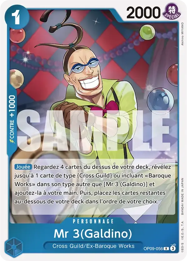 Mr 3 (Galdino) — carte One Piece TCG OP09-056 (Les Nouveaux Empereurs)