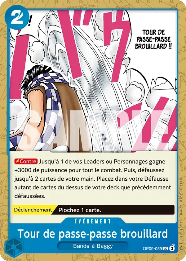 Tour de passe-passe brouillard — carte One Piece TCG OP09-059 (Les Nouveaux Empereurs)