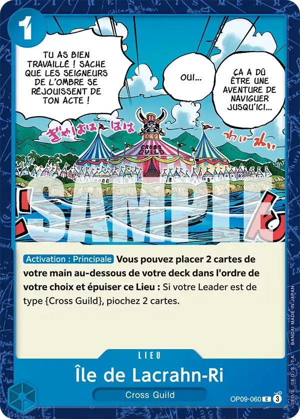 Île de Lacrahn-Ri — carte One Piece TCG OP09-060 (Les Nouveaux Empereurs)