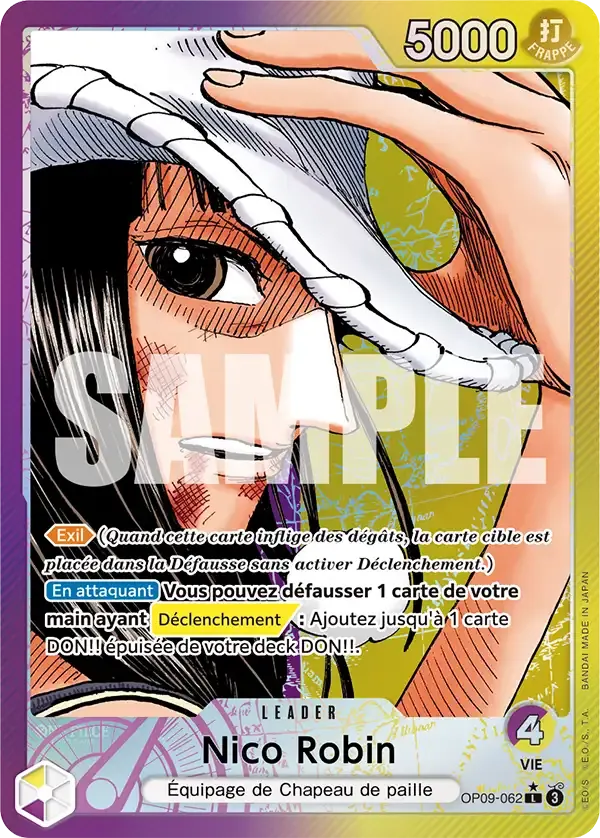 Nico Robin — carte One Piece TCG OP09-062 (Les Nouveaux Empereurs)