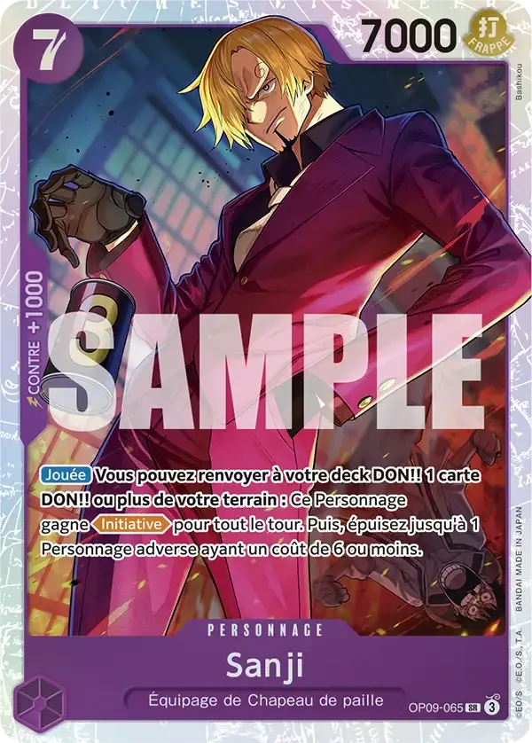 Sanji — carte One Piece TCG OP09-065 (Les Nouveaux Empereurs)