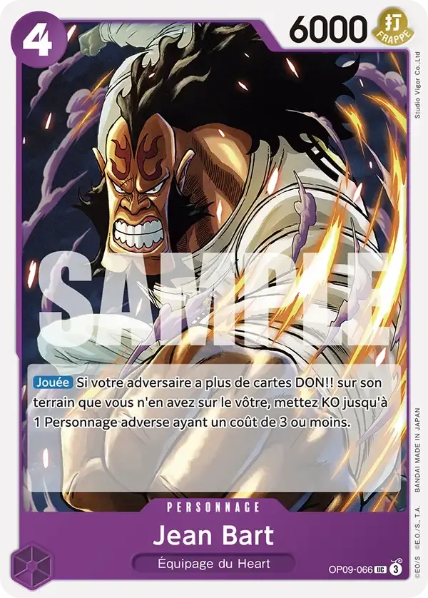 Jean Bart — carte One Piece TCG OP09-066 (Les Nouveaux Empereurs)