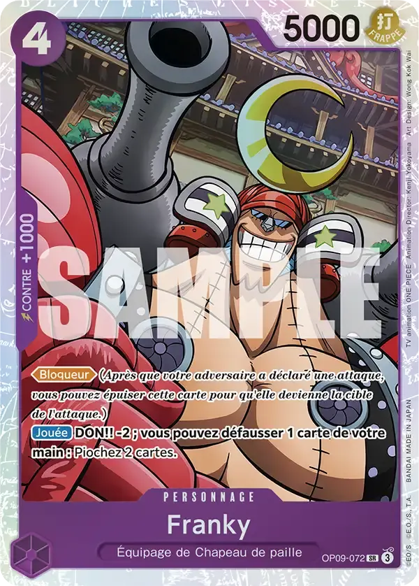 Franky — carte One Piece TCG OP09-072 (Les Nouveaux Empereurs)