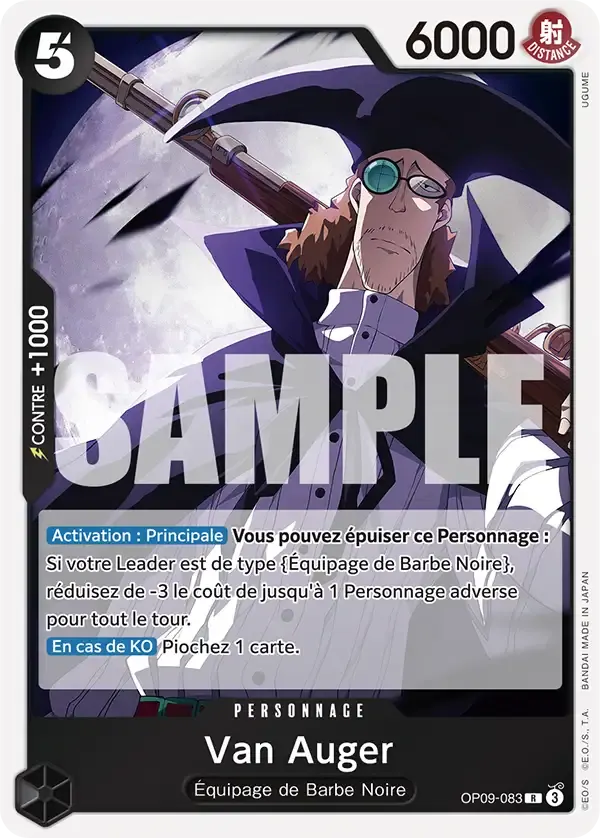 Van Auger — carte One Piece TCG OP09-083 (Les Nouveaux Empereurs)