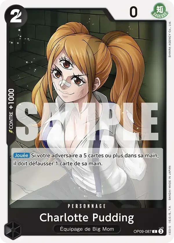 Charlotte Pudding — carte One Piece TCG OP09-087 (Les Nouveaux Empereurs)