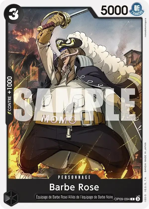 Barbe Rose — carte One Piece TCG OP09-094 (Les Nouveaux Empereurs)