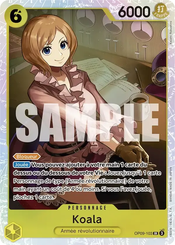 Koala — carte One Piece TCG OP09-103 (Les Nouveaux Empereurs)