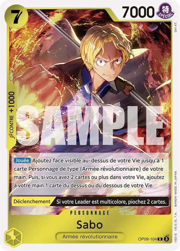 Sabo — carte One Piece TCG OP09-104 (Les Nouveaux Empereurs)