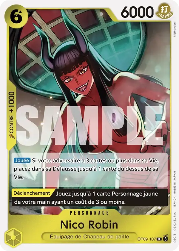 Nico Robin — carte One Piece TCG OP09-107 (Les Nouveaux Empereurs)