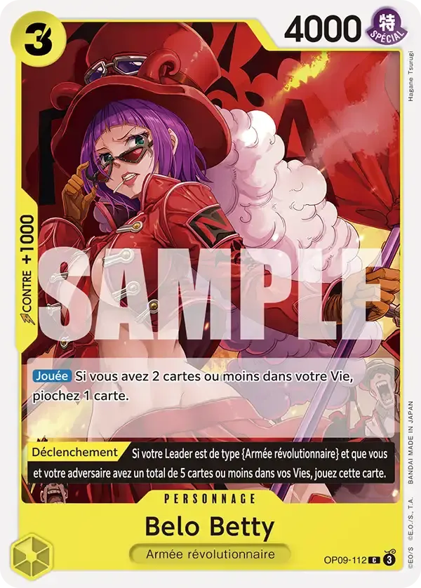 Belo Betty — carte One Piece TCG OP09-112 (Les Nouveaux Empereurs)