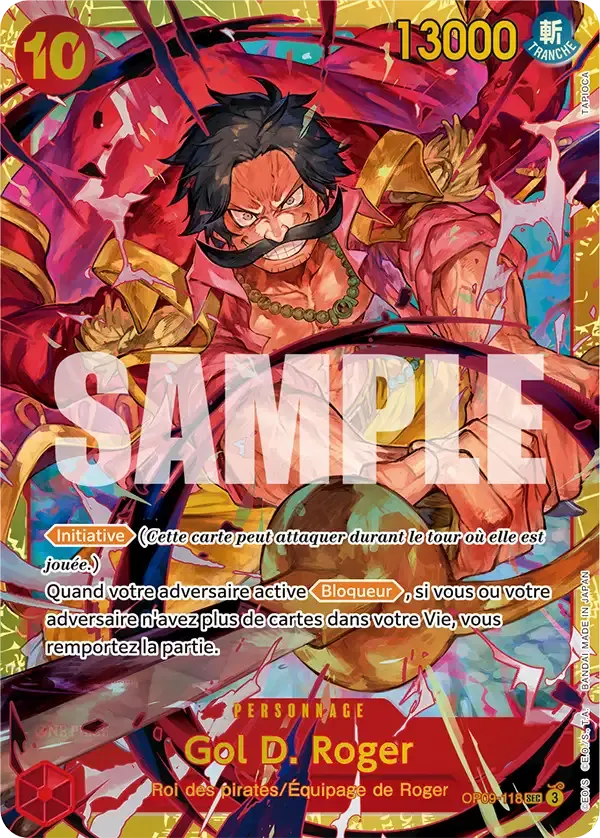 Gol D. Roger — carte One Piece TCG OP09-118 (Les Nouveaux Empereurs)