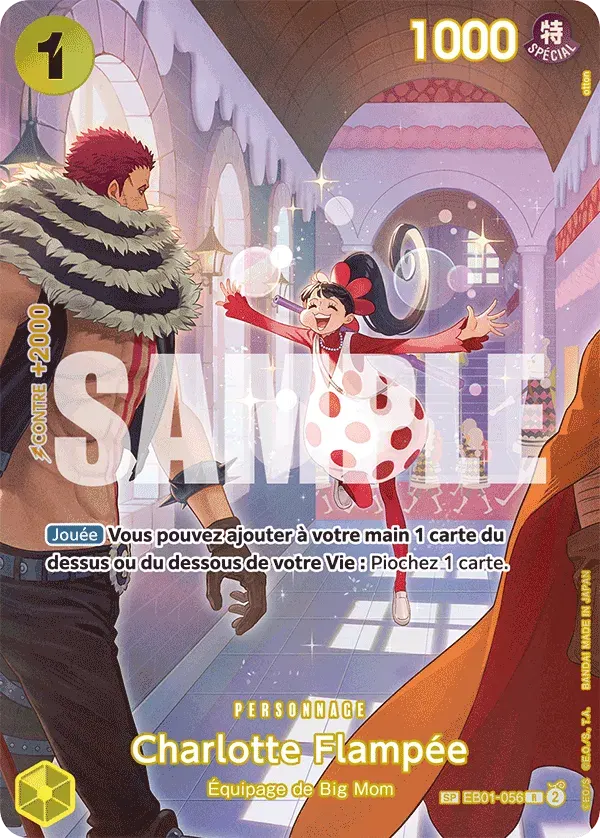 Charlotte Flampée — carte One Piece TCG EB01-056 (Sang Royal)