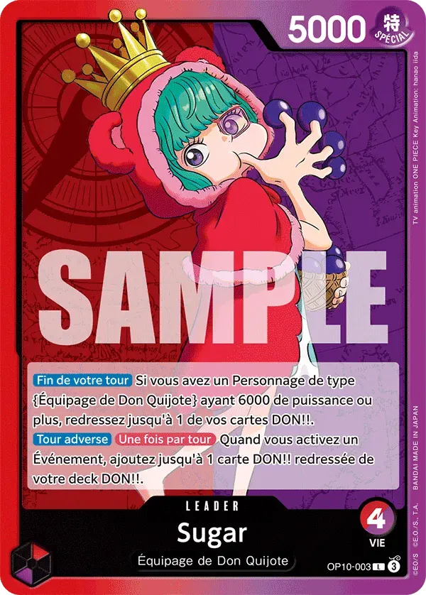 Sugar — carte One Piece TCG OP10-003 (Sang Royal)