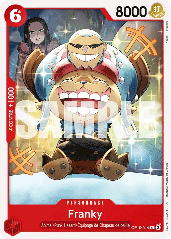 Franky — carte One Piece TCG OP10-014 (Sang Royal)