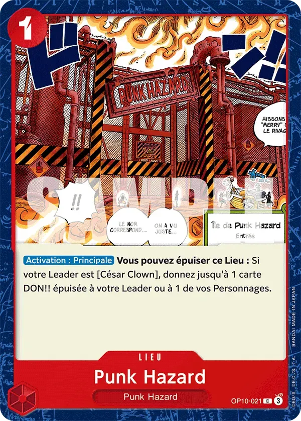Punk Hazard — carte One Piece TCG OP10-021 (Sang Royal)