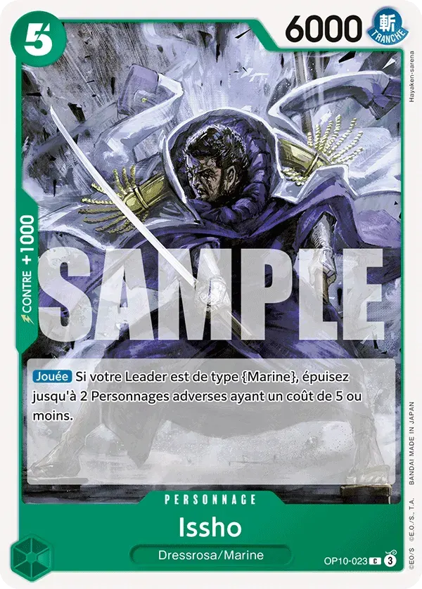 Issho — carte One Piece TCG OP10-023 (Sang Royal)