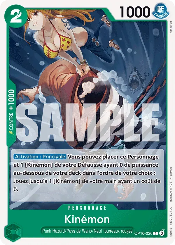 Kinémon — carte One Piece TCG OP10-026 (Sang Royal)