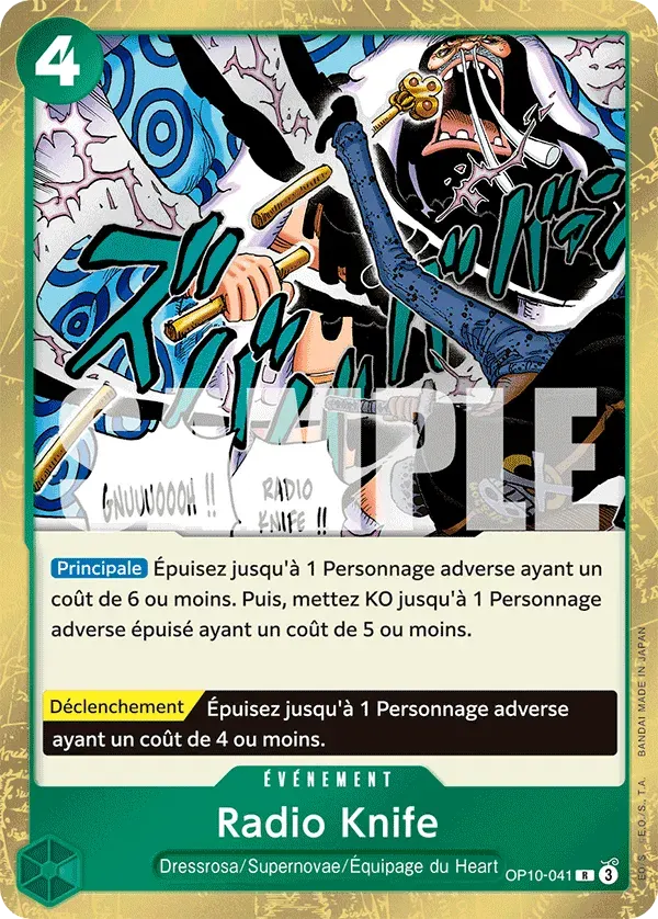 Radio Knife — carte One Piece TCG OP10-041 (Sang Royal)