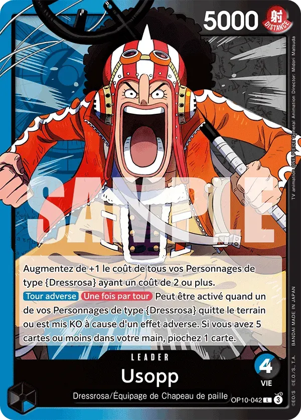 Usopp — carte One Piece TCG OP10-042 (Sang Royal)
