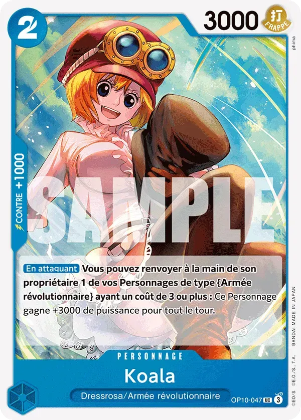 Koala — carte One Piece TCG OP10-047 (Sang Royal)