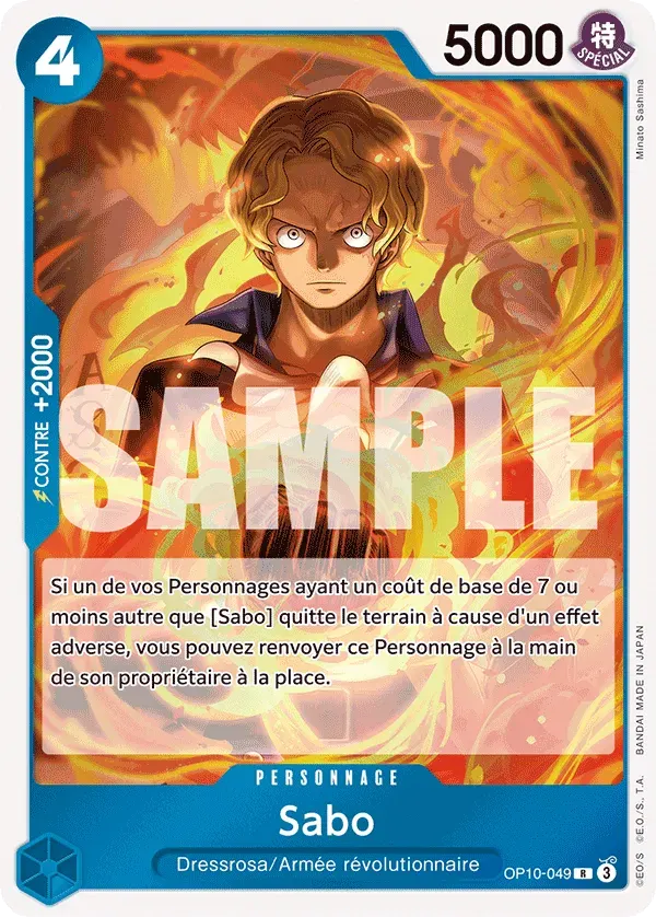 Sabo — carte One Piece TCG OP10-049 (Sang Royal)