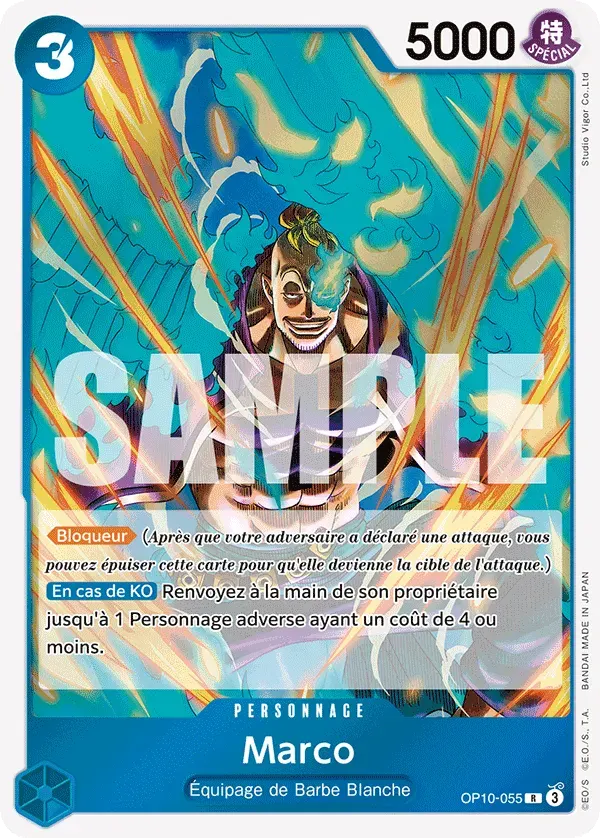 Marco — carte One Piece TCG OP10-055 (Sang Royal)