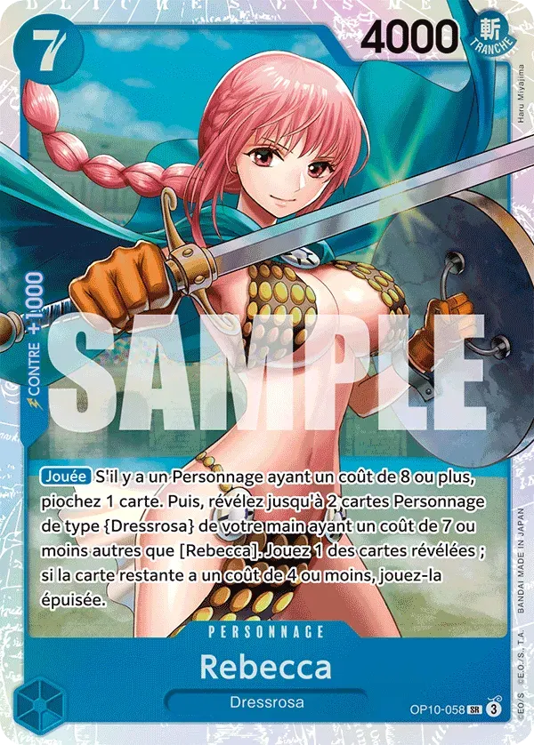 Rebecca — carte One Piece TCG OP10-058 (Sang Royal)
