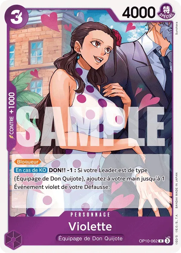 Violette — carte One Piece TCG OP10-062 (Sang Royal)