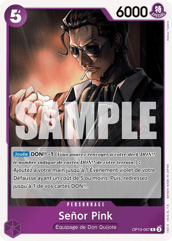Señor Pink — carte One Piece TCG OP10-067 (Sang Royal)