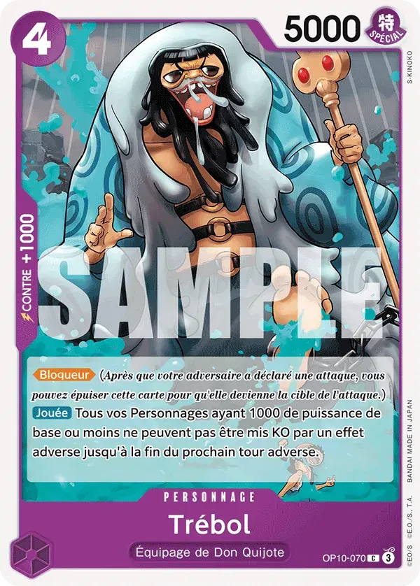 Trébol — carte One Piece TCG OP10-070 (Sang Royal)