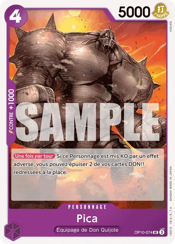 Pica — carte One Piece TCG OP10-074 (Sang Royal)