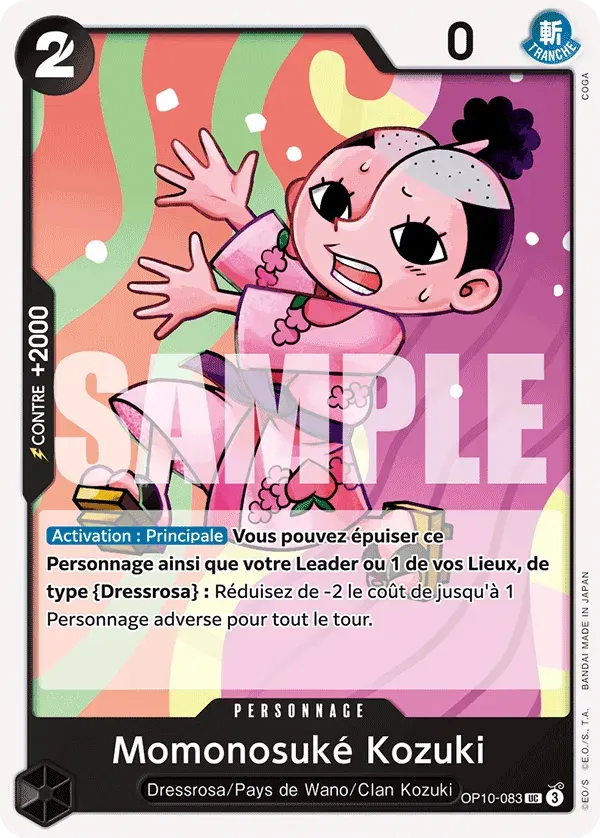 Momonosuké Kozuki — carte One Piece TCG OP10-083 (Sang Royal)