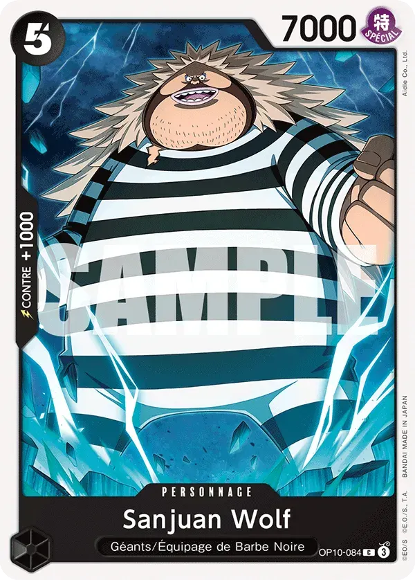 Sanjuan Wolf — carte One Piece TCG OP10-084 (Sang Royal)