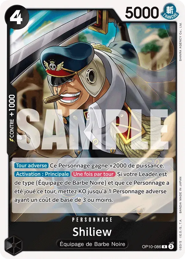 Shiliew — carte One Piece TCG OP10-086 (Sang Royal)