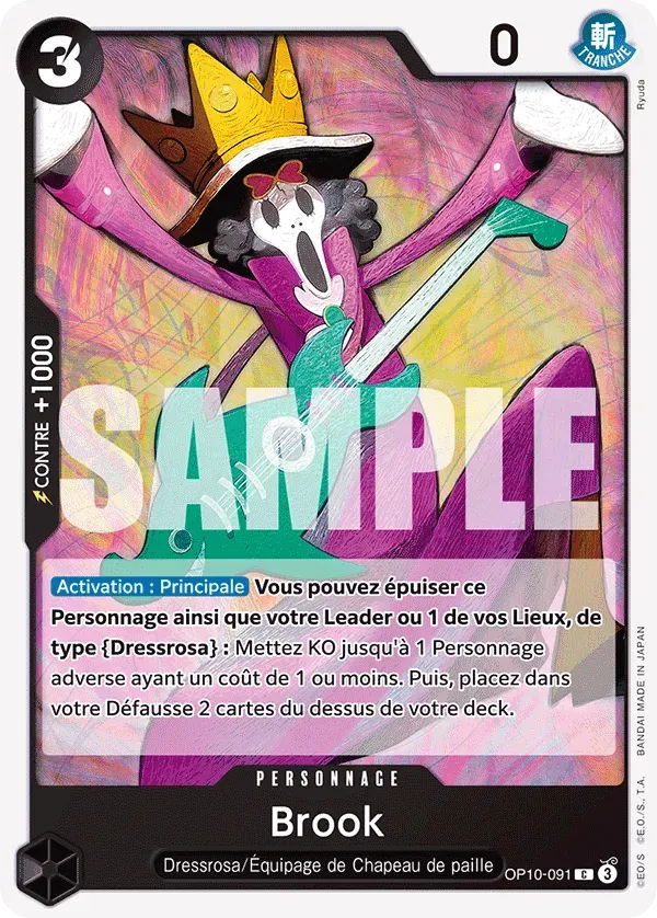 Brook — carte One Piece TCG OP10-091 (Sang Royal)