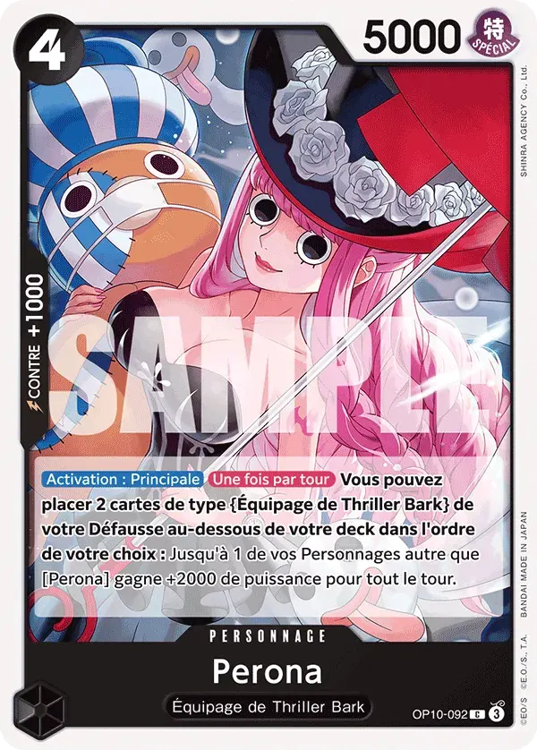 Perona — carte One Piece TCG OP10-092 (Sang Royal)
