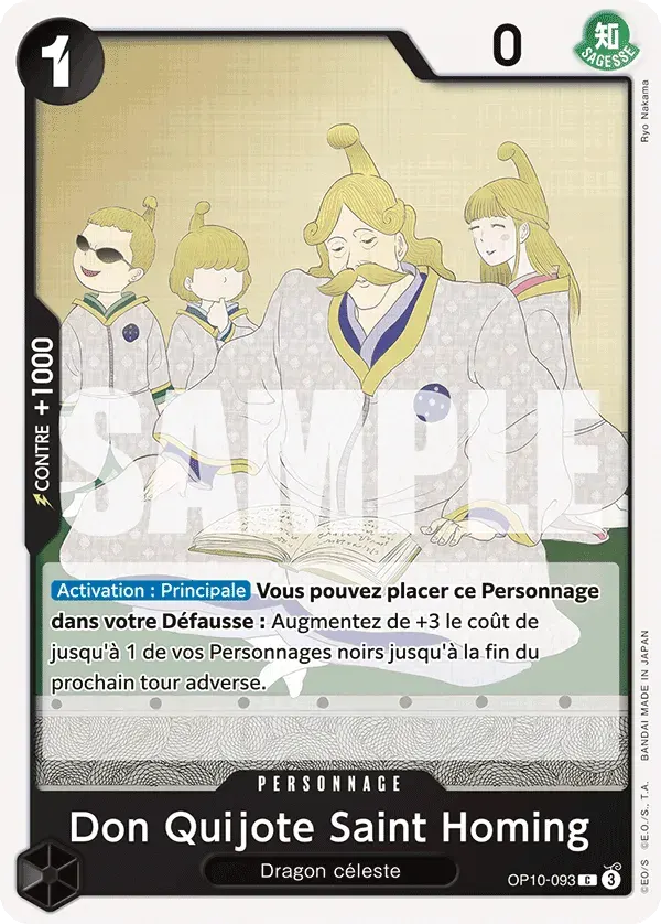 Don Quijote Saint Homing — carte One Piece TCG OP10-093 (Sang Royal)