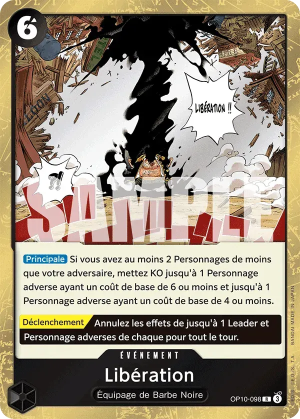 Libération — carte One Piece TCG OP10-098 (Sang Royal)