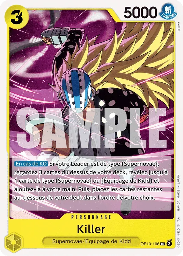 Killer — carte One Piece TCG OP10-106 (Sang Royal)