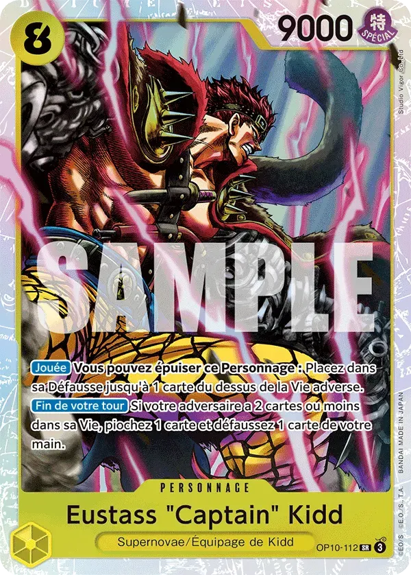 Eustass "Captain" Kidd — carte One Piece TCG OP10-112 (Sang Royal)