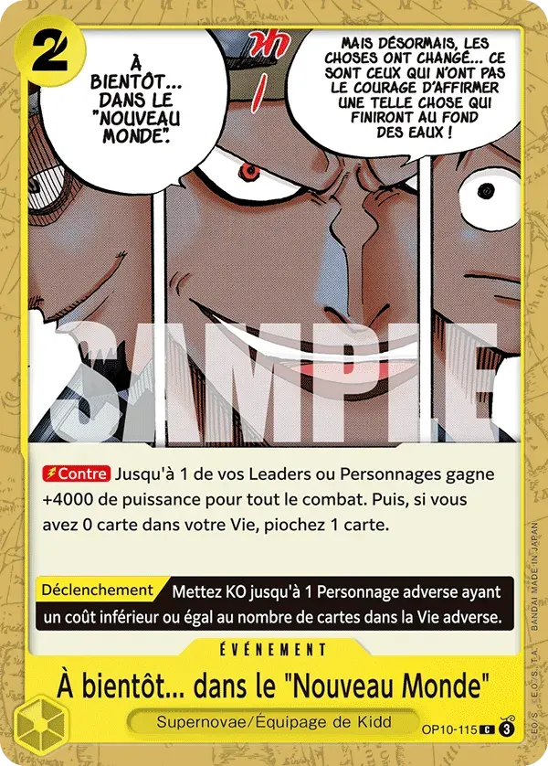 À bientôt... dans le "Nouveau Monde" — carte One Piece TCG OP10-115 (Sang Royal)