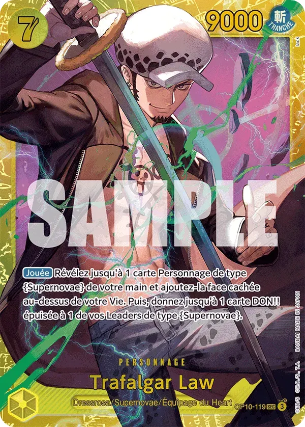 Trafalgar Law — carte One Piece TCG OP10-119 (Sang Royal)