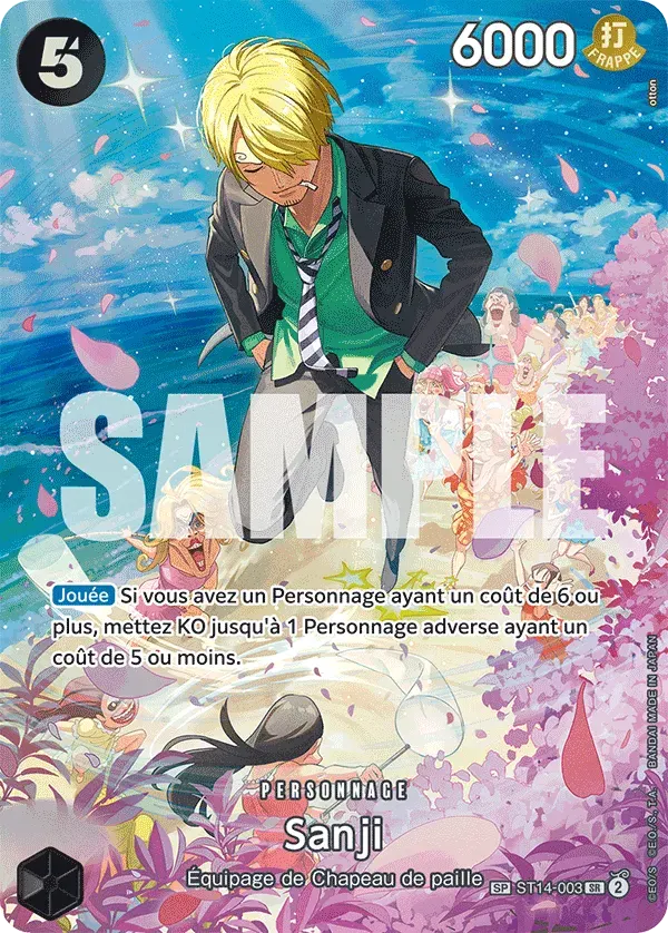 Sanji — carte One Piece TCG ST14-003 (Sang Royal)