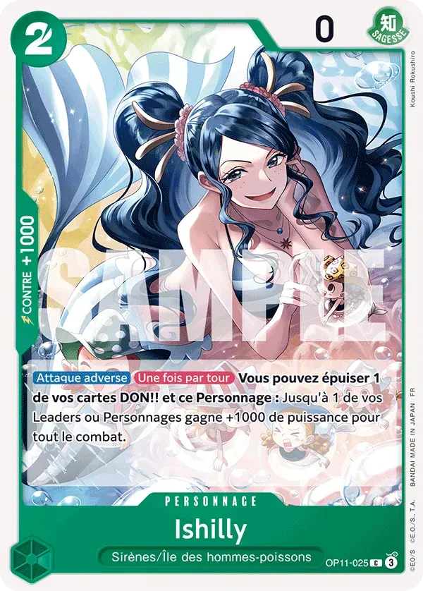 Ishilly — carte One Piece TCG OP11-025 (Des Poings Vifs Comme l’Éclair)
