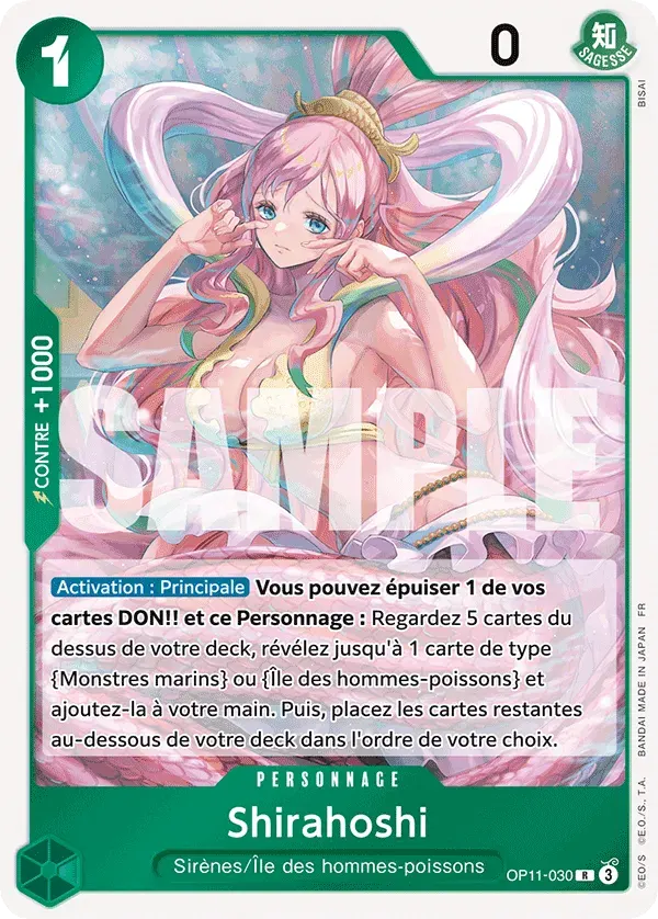 Shirahoshi — carte One Piece TCG OP11-030 (Des Poings Vifs Comme l’Éclair)