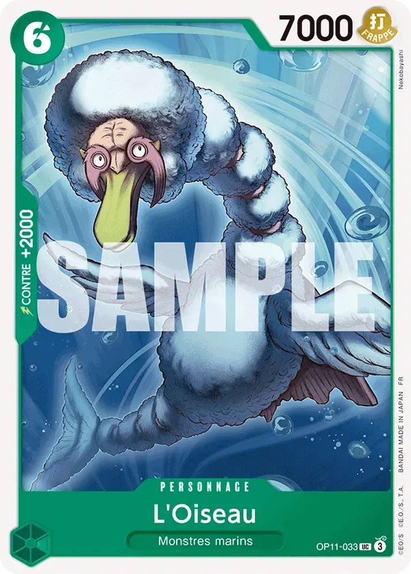 L'Oiseau — carte One Piece TCG OP11-033 (Des Poings Vifs Comme l’Éclair)