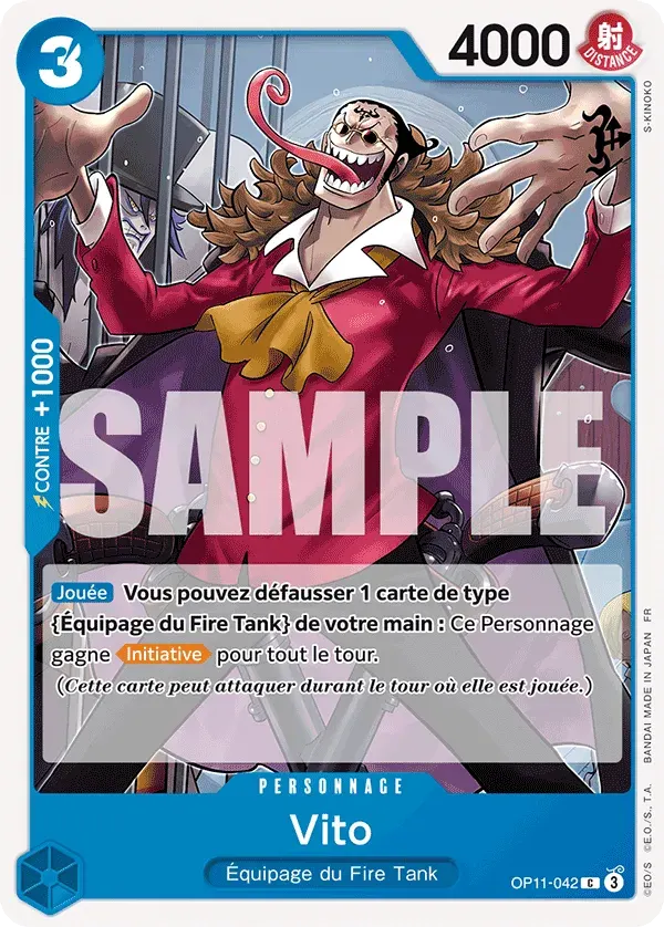 Vito — carte One Piece TCG OP11-042 (Des Poings Vifs Comme l’Éclair)