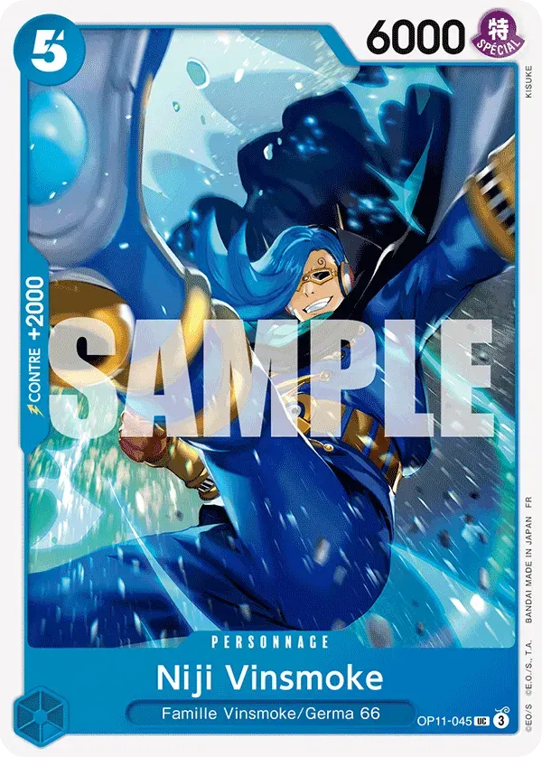 Niji Vinsmoke — carte One Piece TCG OP11-045 (Des Poings Vifs Comme l’Éclair)